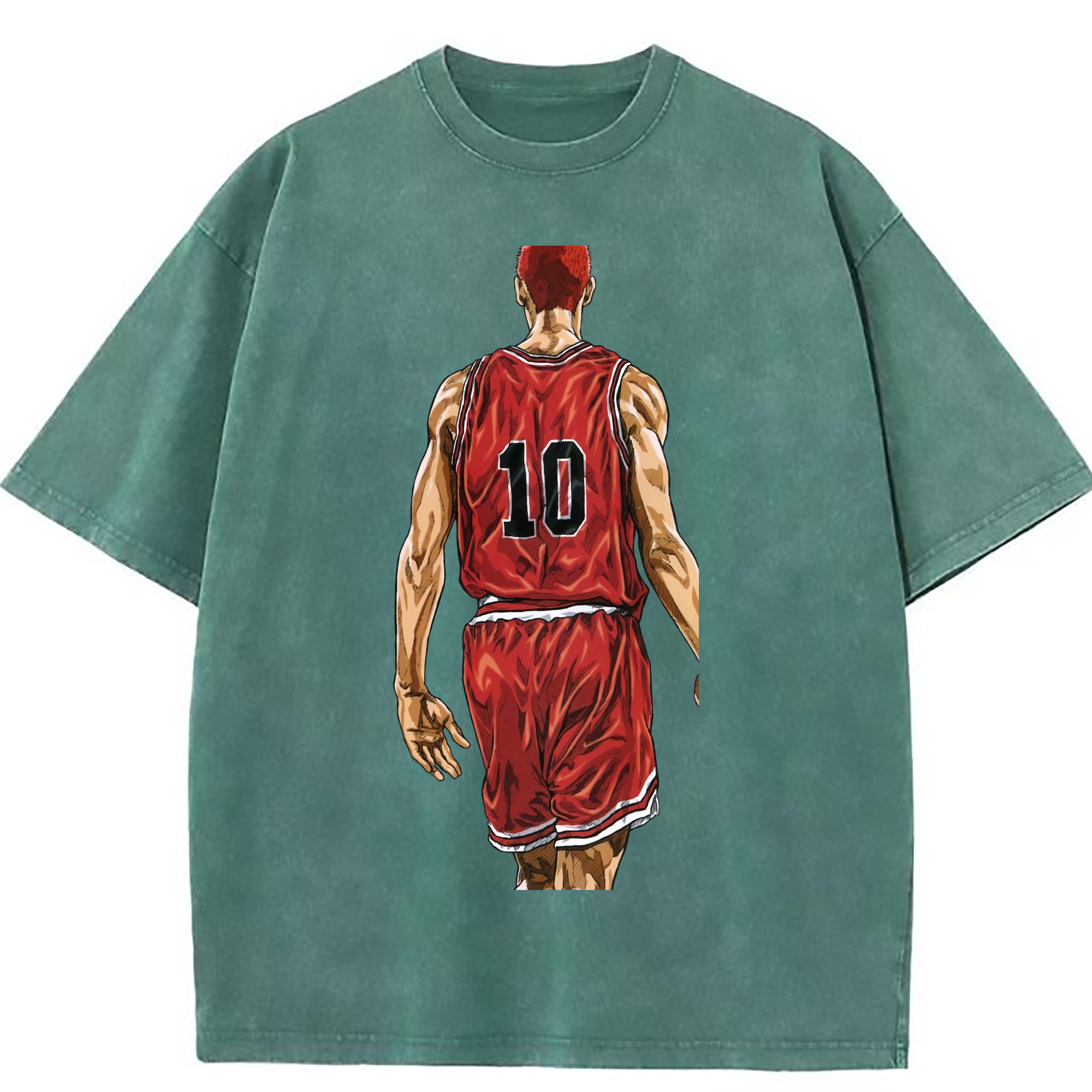 （画像用） SLAM DUNK／スラムダンク 綿100% ヴィンテージ風 半袖Tシャツ（フロントプリント）